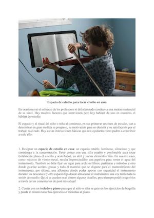 Espacio De Estudio Para Tocar El Niño En Casa I
