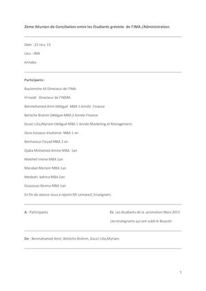 Pv 2éme Réunion Ima Validé