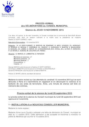 Pv Cm Du 19 Novembre 2015