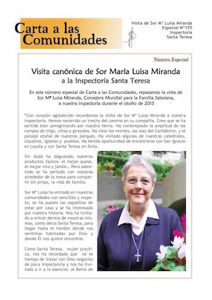 Nº 155 Carta Comunidades Especial Visita S Mª Luisa Miranda 2015