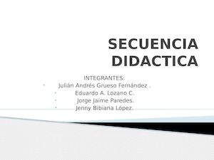 SECUENCIA DIDACTIA JULIAN GRUESO