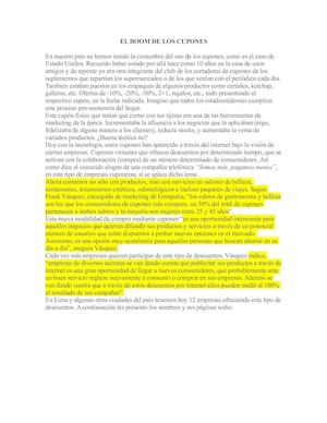 El Boom De Los Cupones