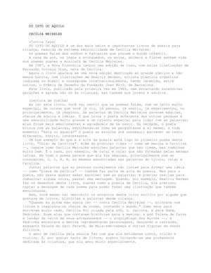 2ano Cecilia Meireles Ou Isto Ou Aquilo