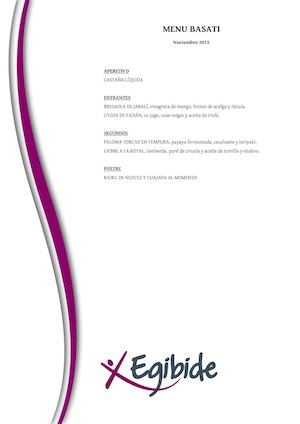 Menú Basati 2015