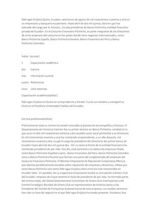 Biografía Fidel Egas Grijalva