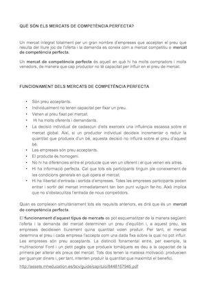 Competència perfecta (Economia)