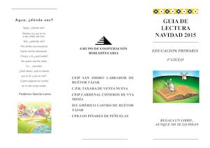 Guia De Lectura De Navidad 2015 16 3º Ciclo Primaria