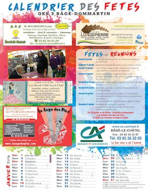 Calendrier Fetes 3 Bages