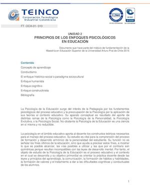 Principios Enfoques Educacion