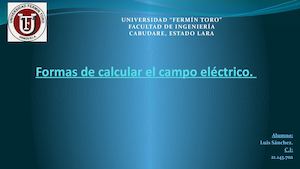 Formas De Calcular El Campo Eléctrico Copia