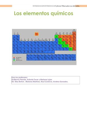 Los elementos quimicos