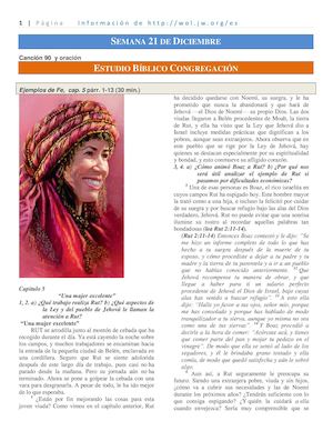 informacion de la semana de 21 de diciembre 2015