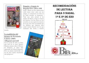 Recomendacións Para O Nadal 1º Ciclo
