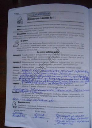 Робочий зошит з біології. 9 клас. Частина І, Мирна Л.А., Бітюк М.Ю., Віркун В.О.