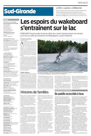 Les espoirs du wakeboard s’entraînent sur le lac