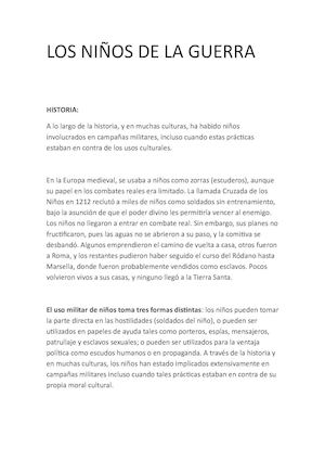 Los Niños De La Guerra (Tics)