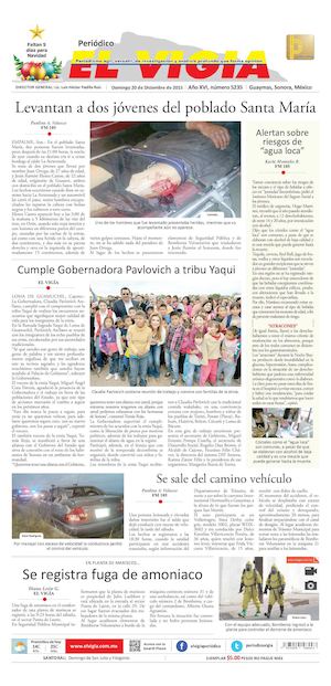 20 de diciembre del 2015