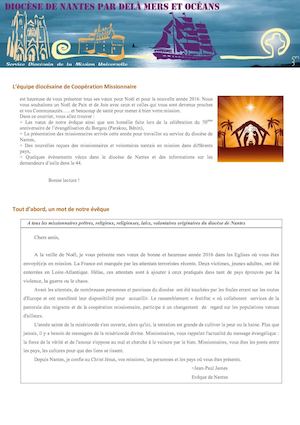 Lettre aux Missionnaires - Noël 2015