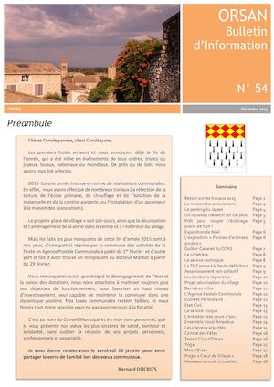 Bulletin Municipal Orsan