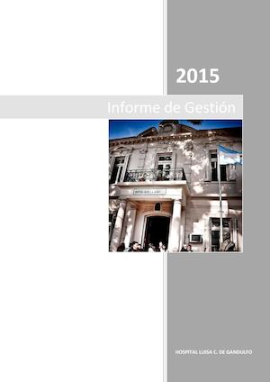 Informe De Gestión Higa Gandulfo 2015