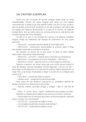 UN CASTIGO EJEMPLAR (PROTAGONISTAS DE NUESTRA PROPIA HISTORIA)