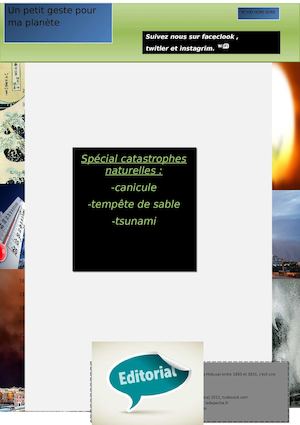 Un petit geste pour ma planete