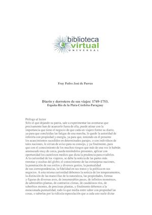 Padre Parras: diario de viajes