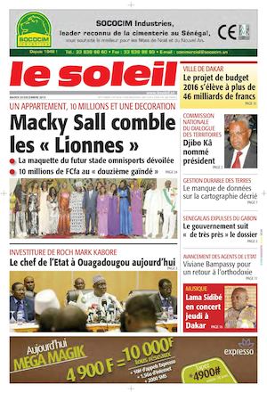 Edition Du 29 Decembre 2015