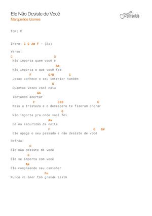 Ele Não Desiste De Você - Marquinhos Gomes