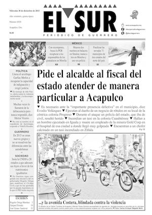 El Sur Miercoles 30122015