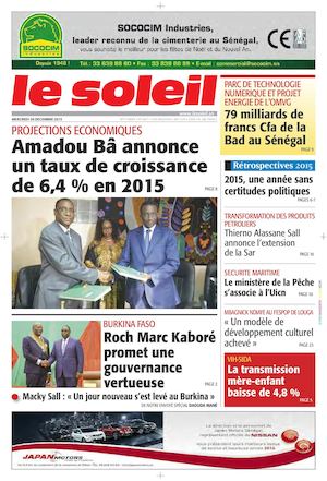 Edition Du 30 Decembre 2015