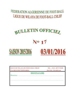 BO N° 17