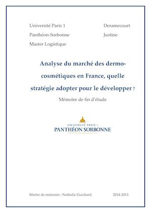 MASTERLOG MEMOIRE P17 - DERAMECOURT Justine