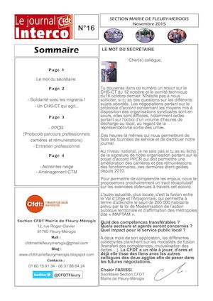 Journal CFDT - Octobre 2015