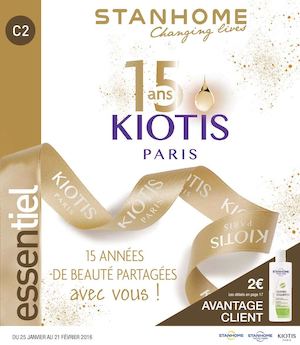 Essentiel - Toutes les offres Stanhome Kiotis du 25 janvier au 21 février 2016