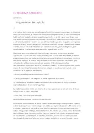 El Teorema Katherine