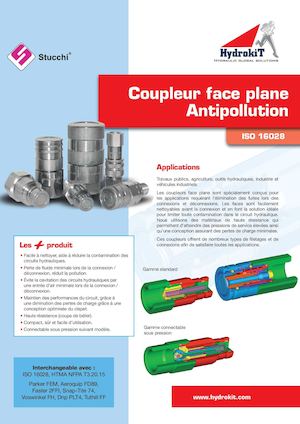 Coupleur face plane anti pollution HYDROKIT
