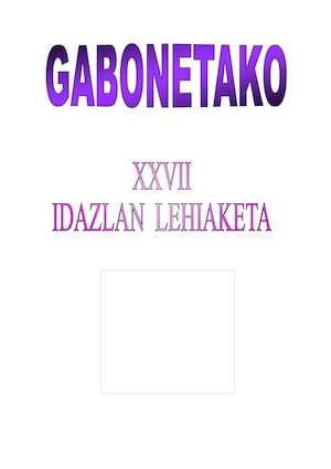 Gabonetako Idazlan Lehiaketa