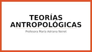 Teorías Antropológicas