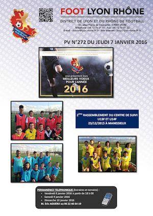 PV 272 du jeudi 7 janvier 2016