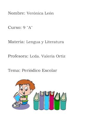 Periodico Escolar 9 ¨A¨
