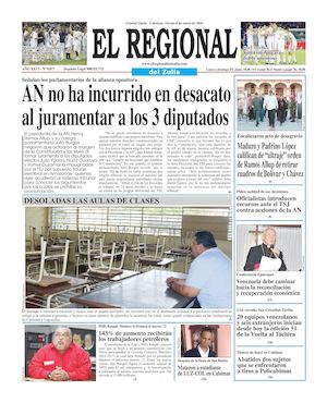 El Regional del Zulia 08-01-2016