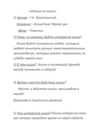 Отзыв по книге