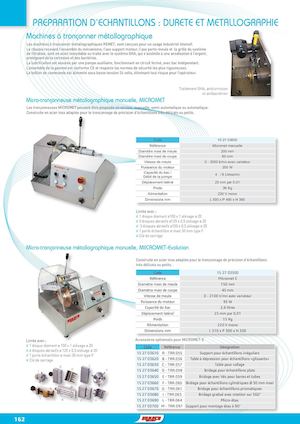 6 Preparation Echantillon Metallographie Someco Catalogue N 15 815