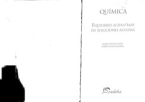 Equilibrio Acido Base En Soluciones Acuosas