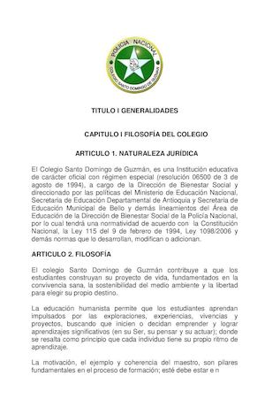 Manual De Convivencia