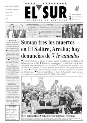 El Sur Lunes 11012016