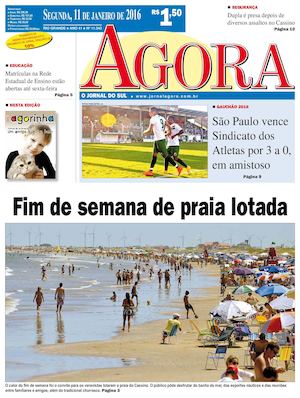 Jornal Agora - Edição 11343 - 11 de Janeiro de 2016