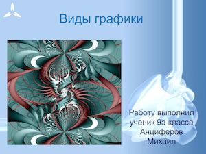 Виды графики