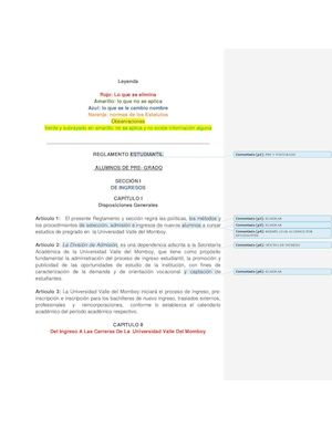 Revisión De Los Procesos Internos De Admisión